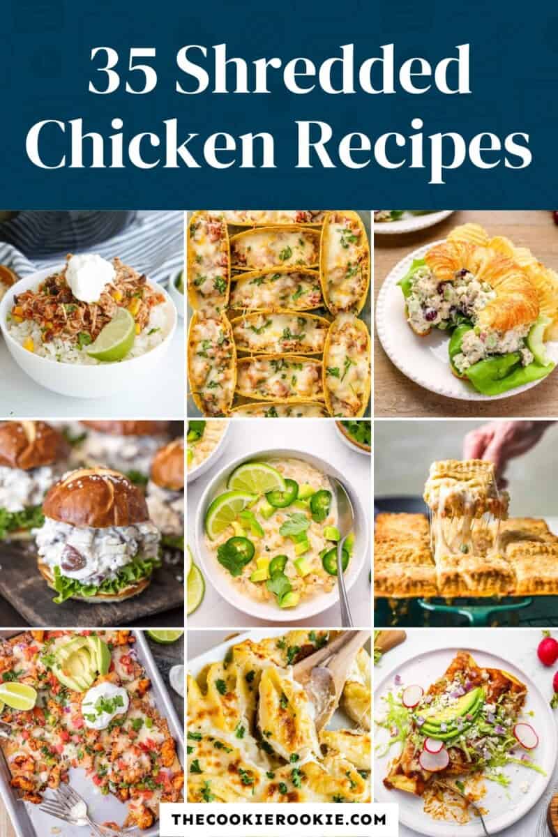 35 Shredded Chicken Recipes - The Cookie Rookie®