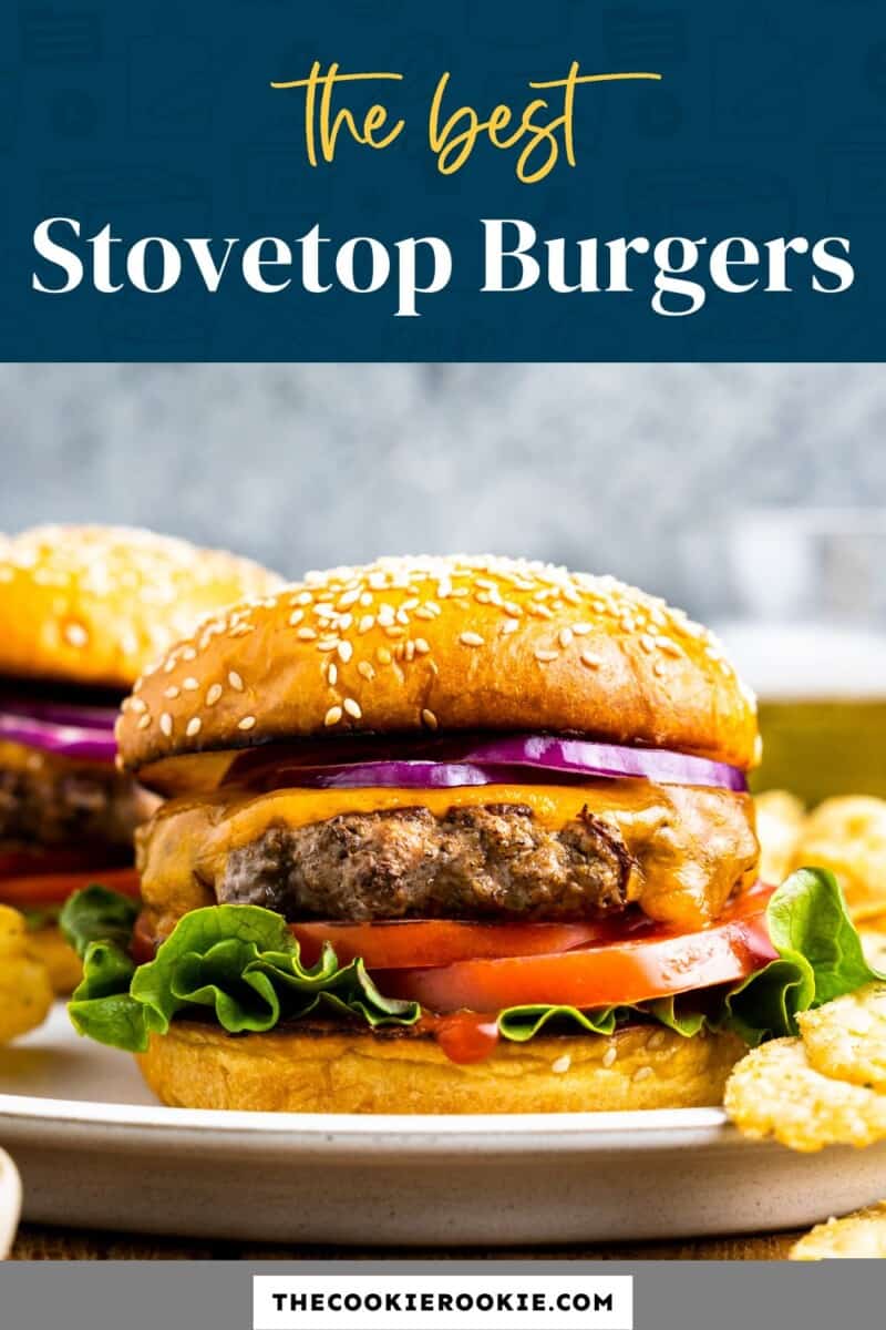 burgers on the stove pinterest