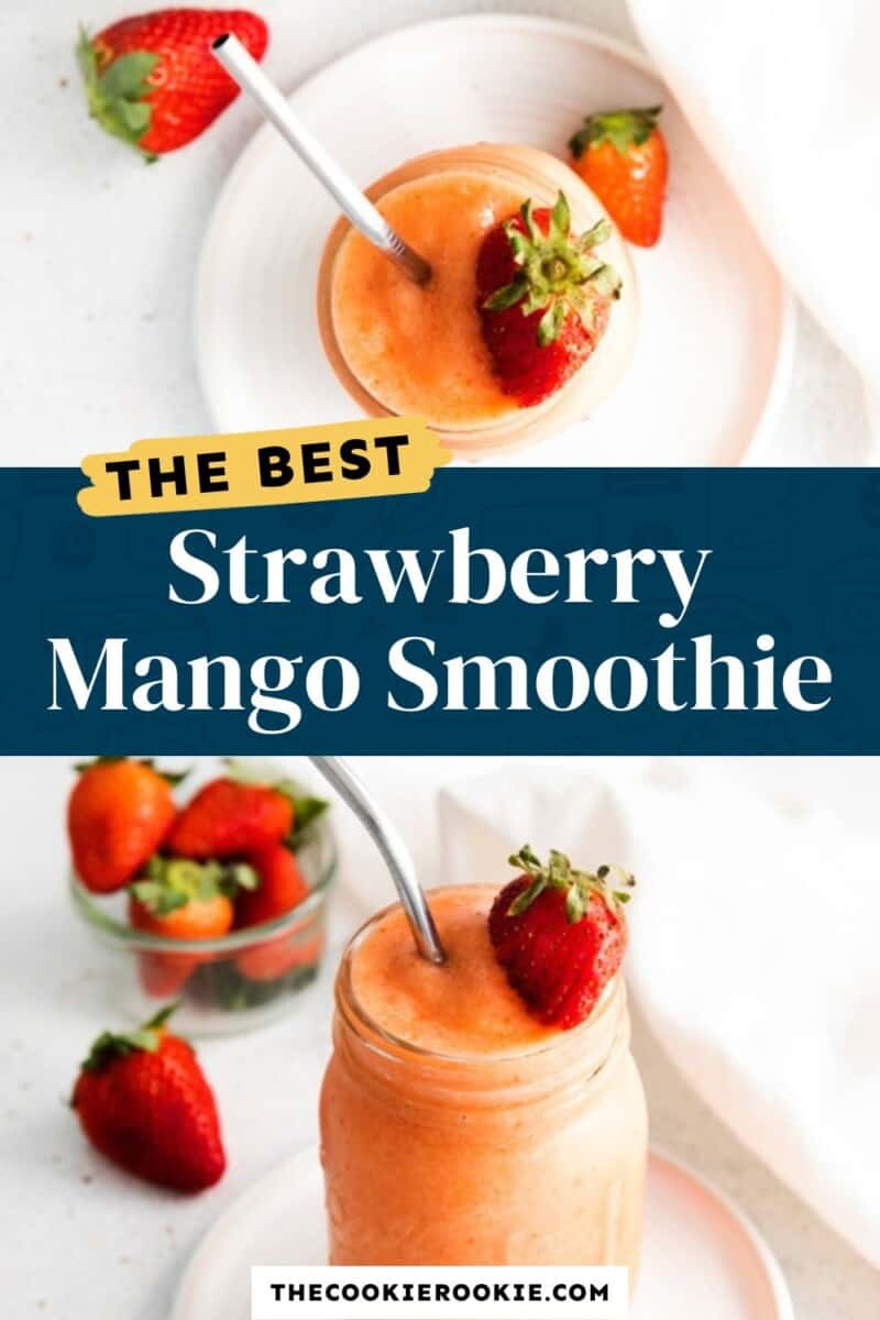 strawberry mango smoothie pinterest