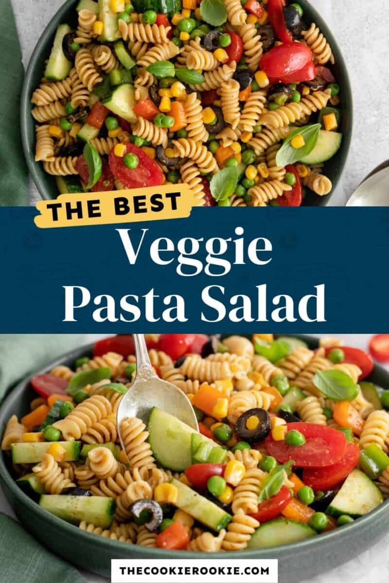 veggie pasta salad pinterest