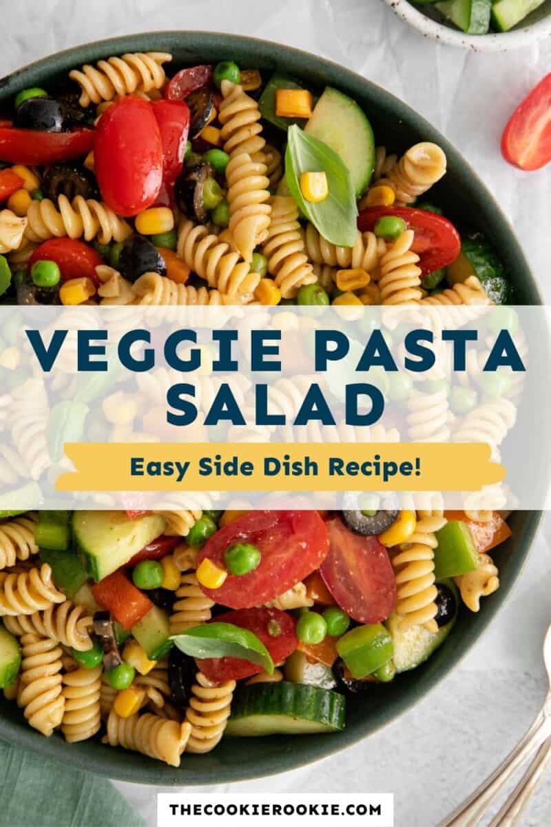 veggie pasta salad pinterest