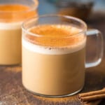 bulletproof coffee in clear mugs