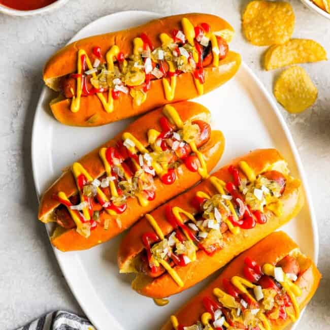 featured grilled hot dogs.