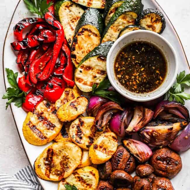 featured grilled vegetables.