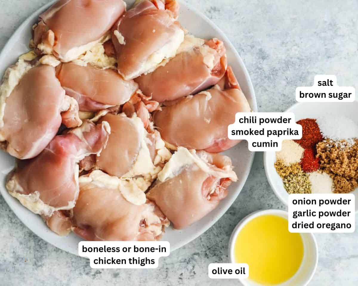 grilled chicken thighs ingredients