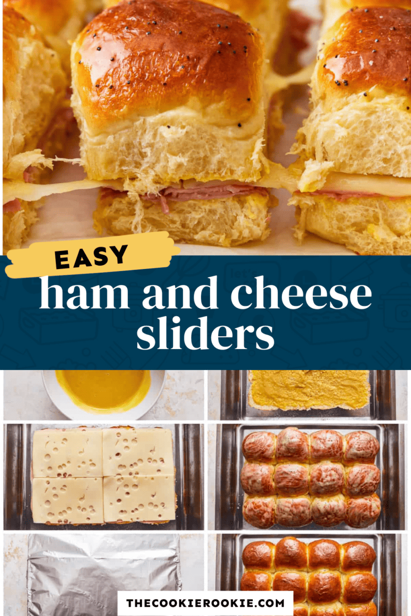 Easy ham and cheese sliders.