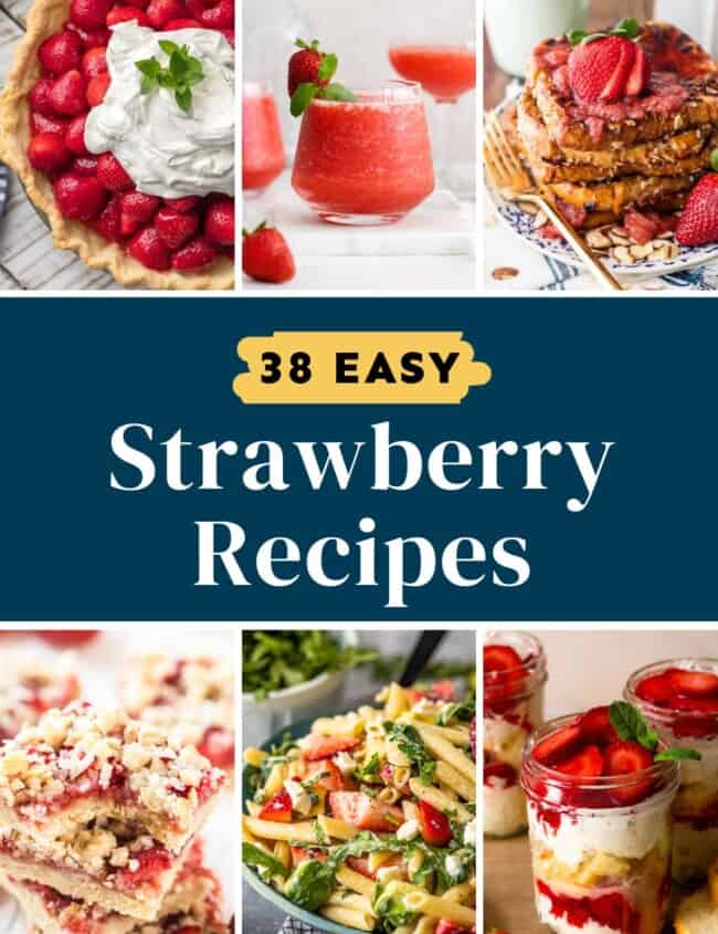 38 easy strawberry recipes Pinterest