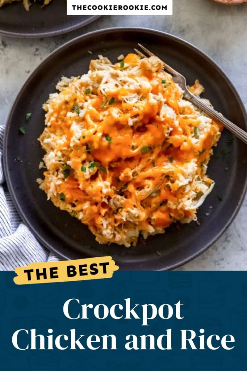 crockpot chicken and rice pinterest