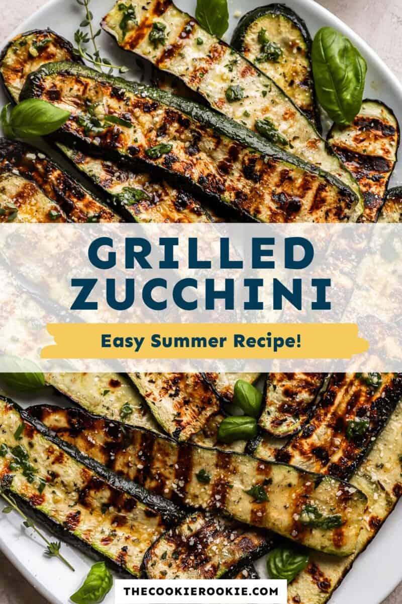 grilled zucchini Pinterest