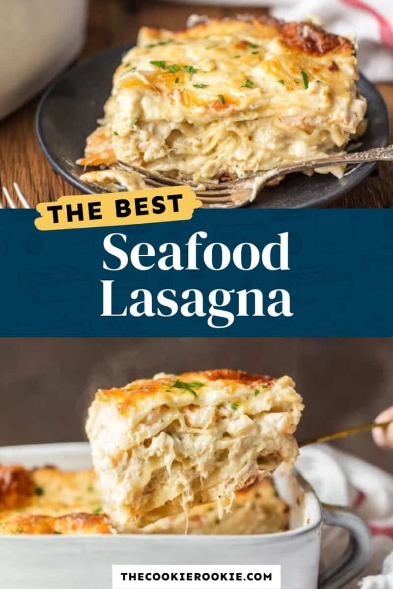 the best seafood lasagna.