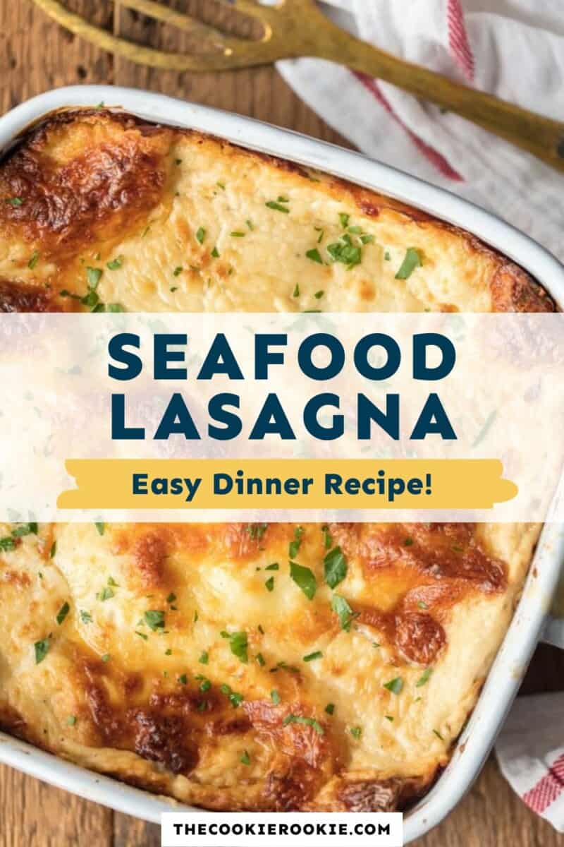 seafood lasagna easy dinner recipe.