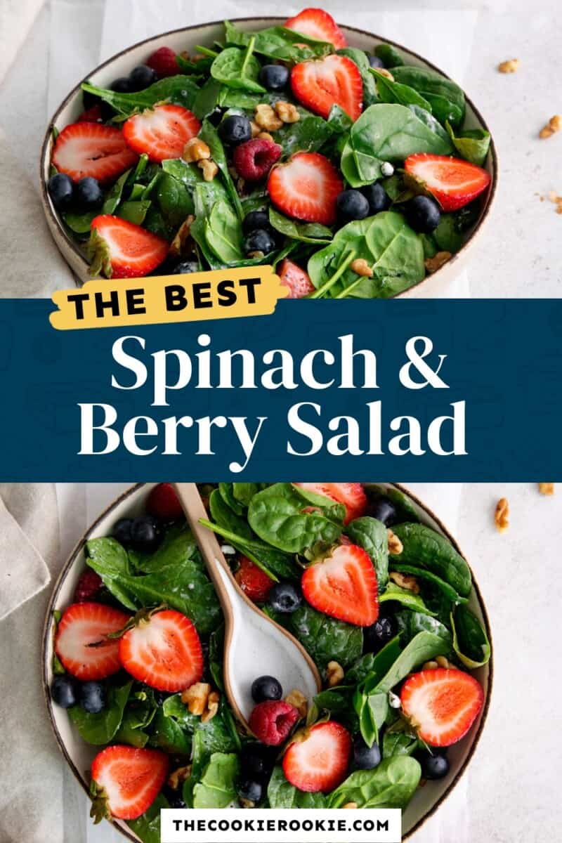 spinach berry salad pinterest