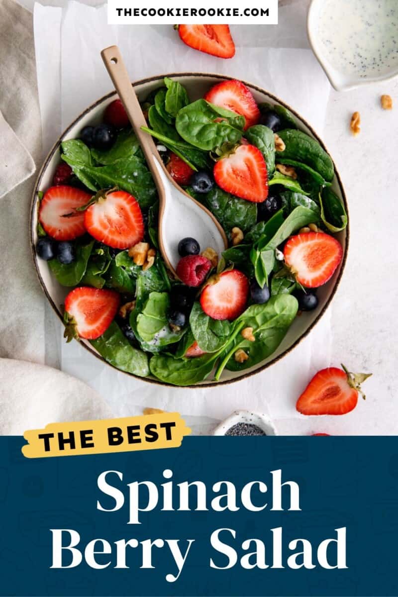 spinach berry salad pinterest