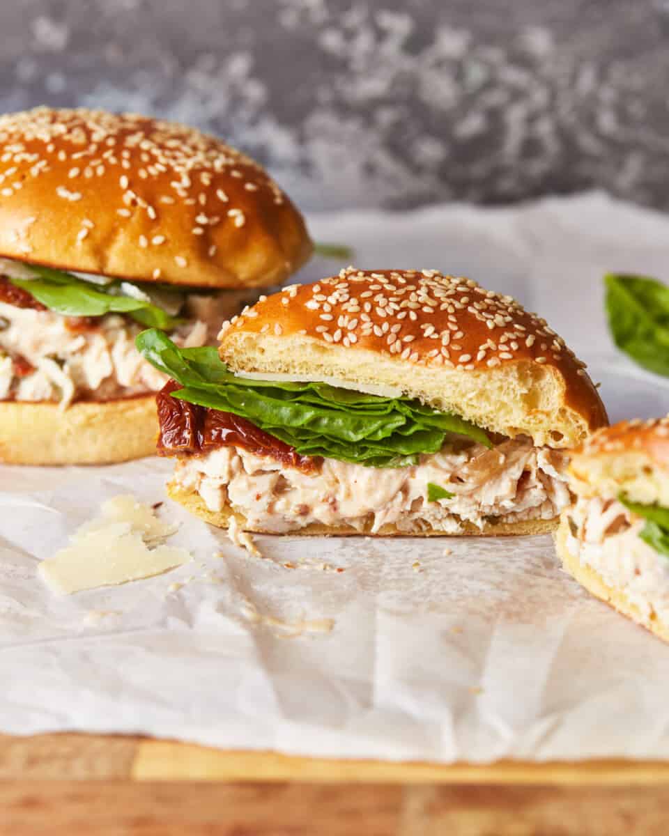 Chicken Alfredo Sandwich  Crockpot Recipe  - 73