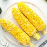 featured grilled corn on the cob.