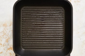 an oiled grill pan.