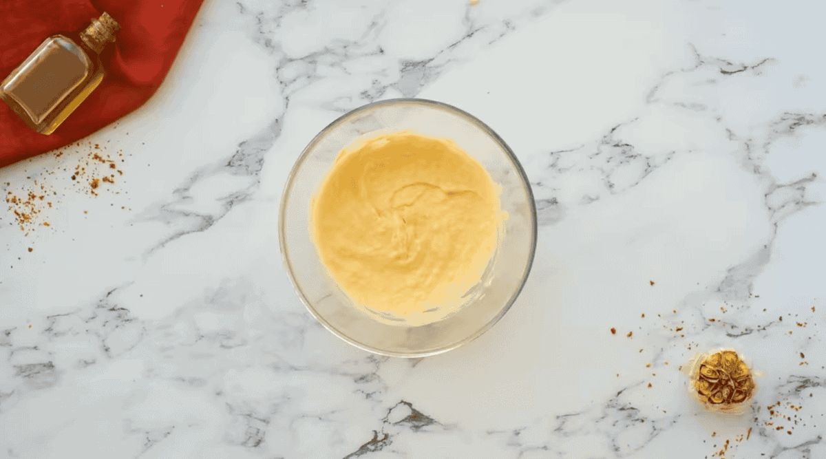 garlic aioli whisked into a sauce