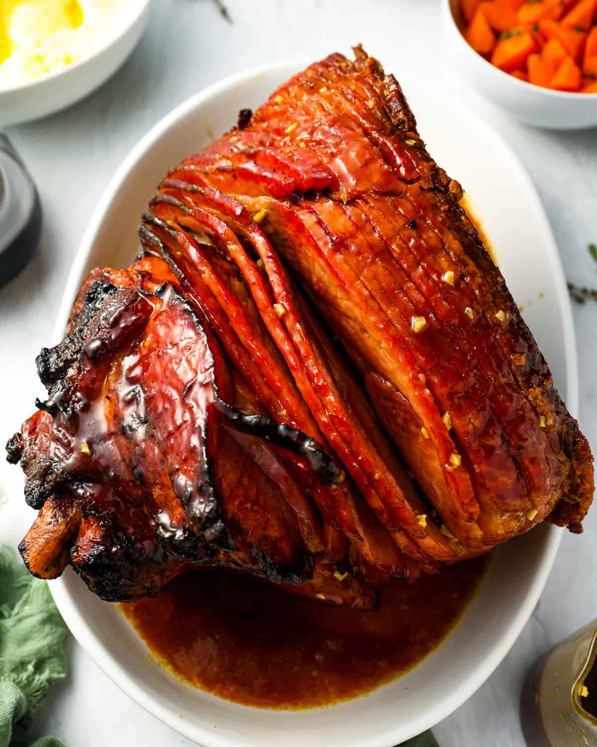 Smoked Ham With Brown Sugar Ham Glaze - Grilling, Smoking, Living