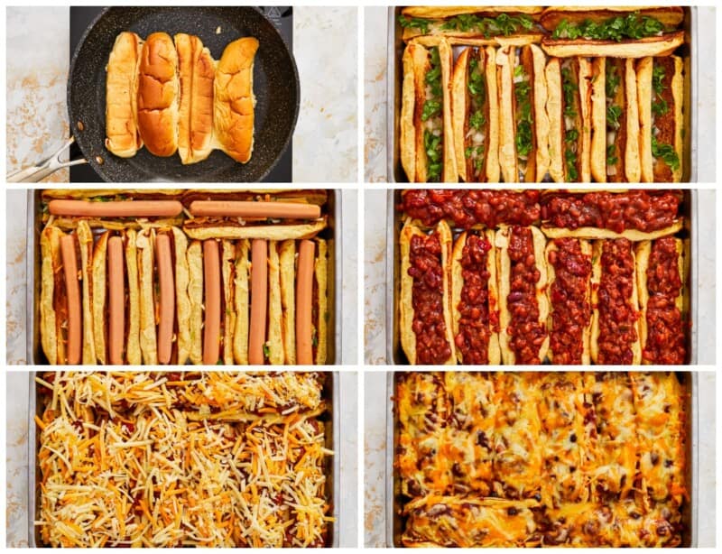 Oven Baked Chili Cheese Dogs