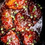 honey garlic chicken in a crockpot