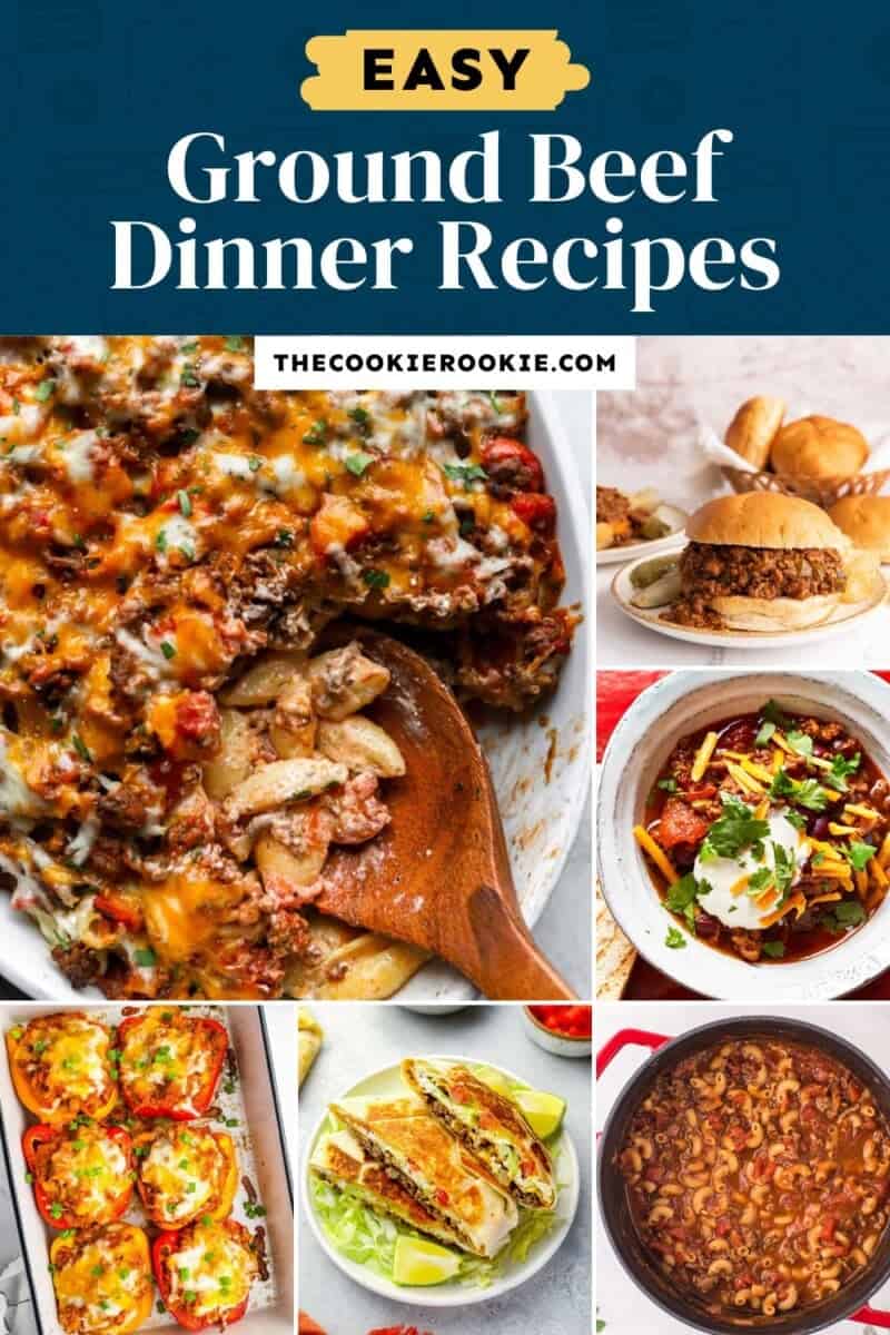 40 Ground Beef Recipes (Dinner Ideas) - The Cookie Rookie®