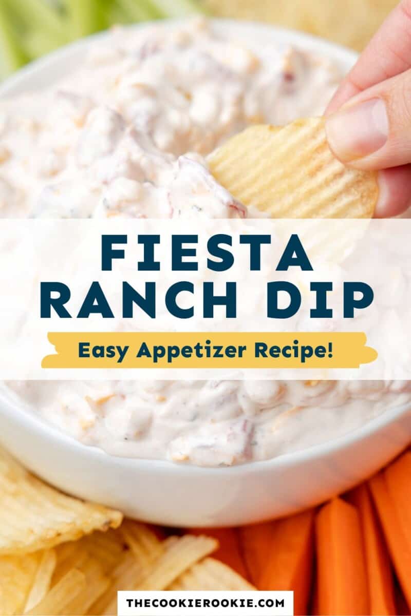 fiesta ranch dip easy appetizer recipe.