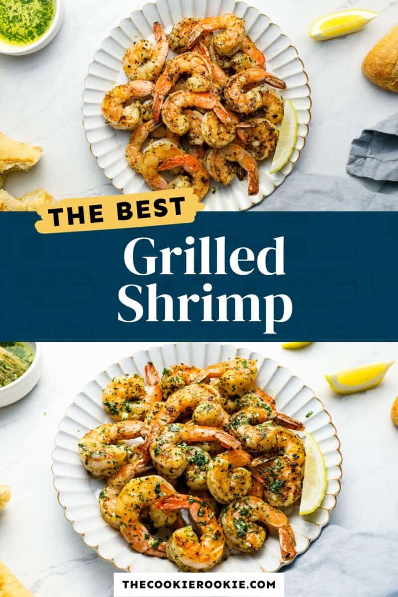 the best grilled shrimp on a plate.