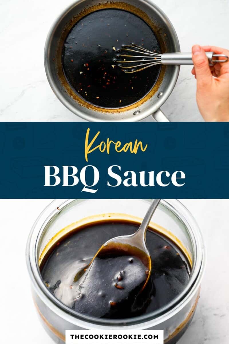 korean bbq sauce in a bowl with a spoon.