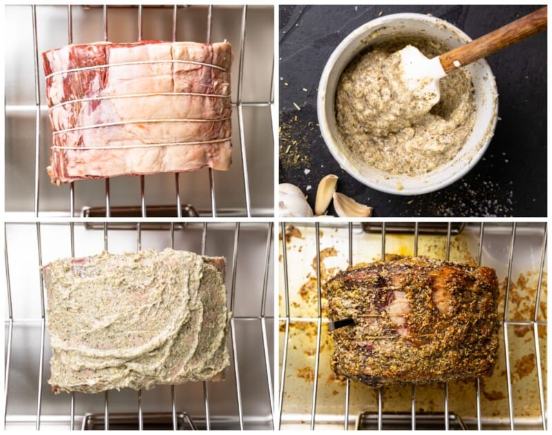 step by step photos for how to make prime rib.