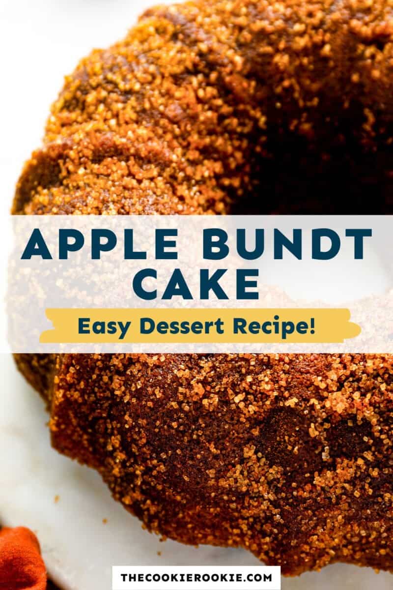 Apple bundt cake easy dessert recipe.