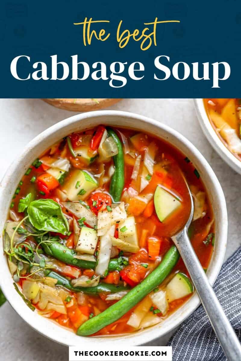 Cabbage Soup Recipe - The Cookie Rookie®