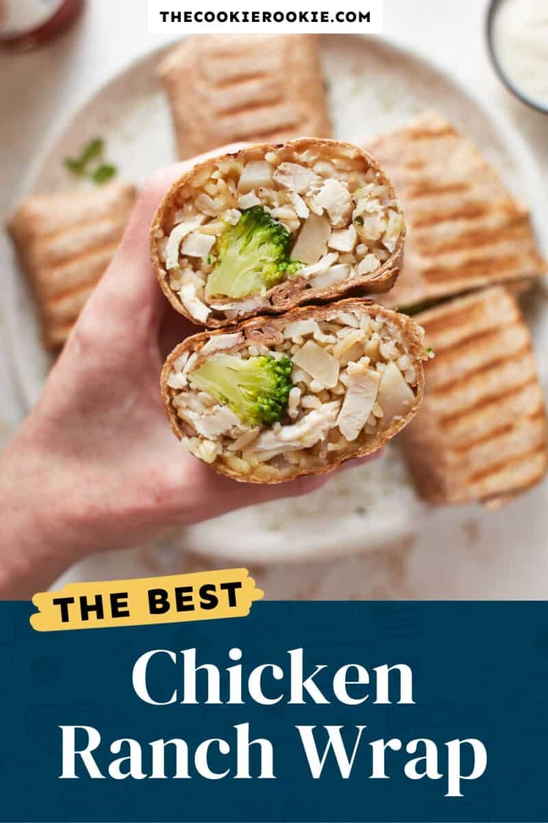 The best chicken ranch wrap.