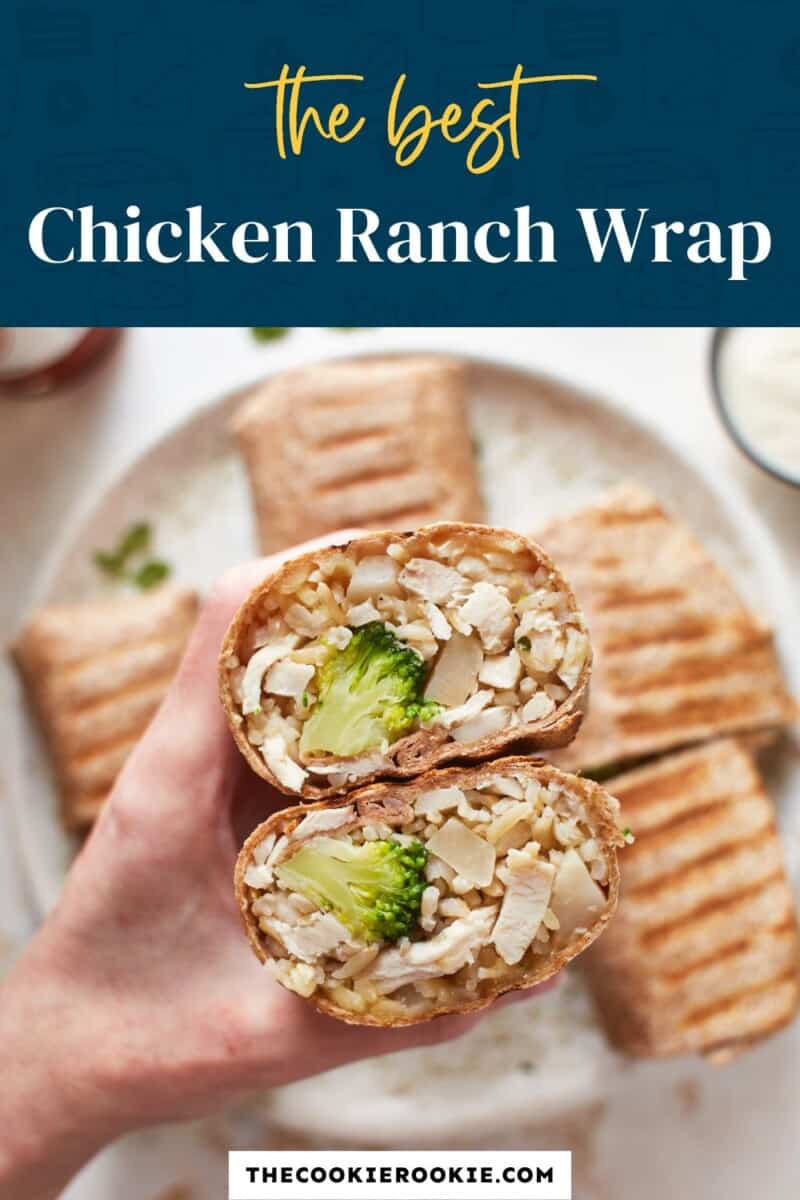 The best chicken ranch wrap.