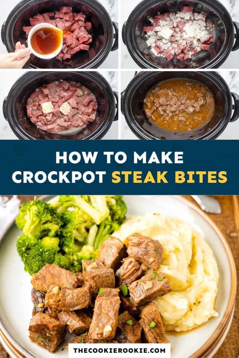 How to make crockpot steak bites.