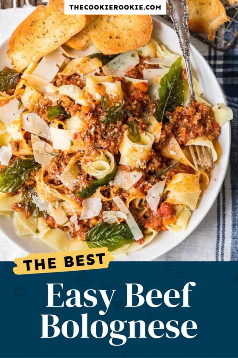 The best easy beef bolognaise.