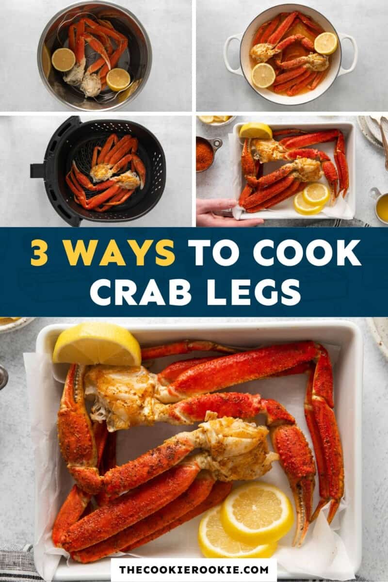 3 ways to cook crab legs.