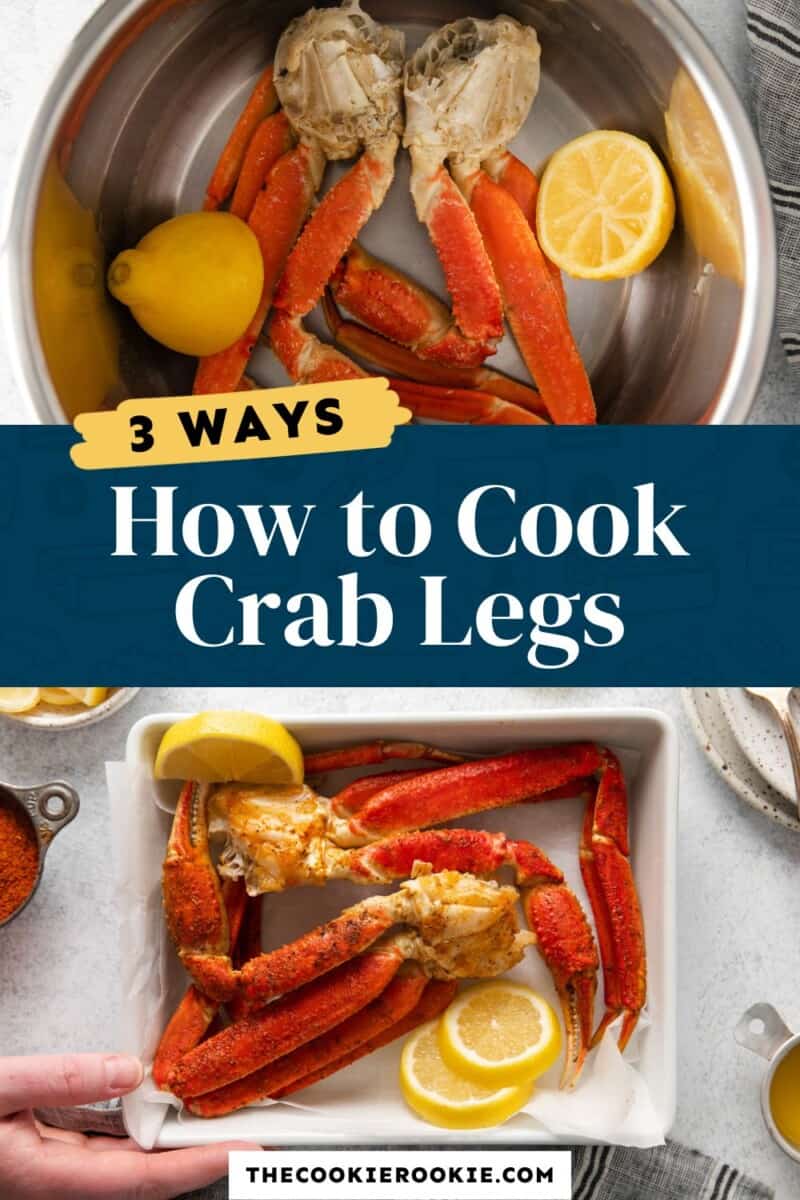 3 ways how to cook crab legs.