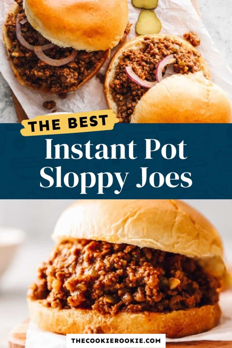 The best instant pot sloppy joes.