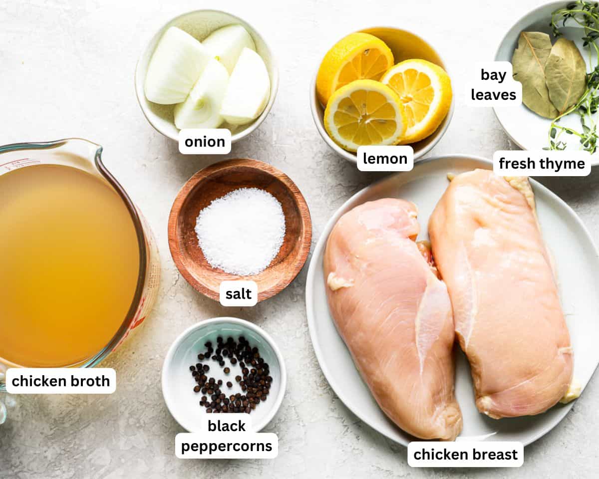 poached chicken breast ingredients