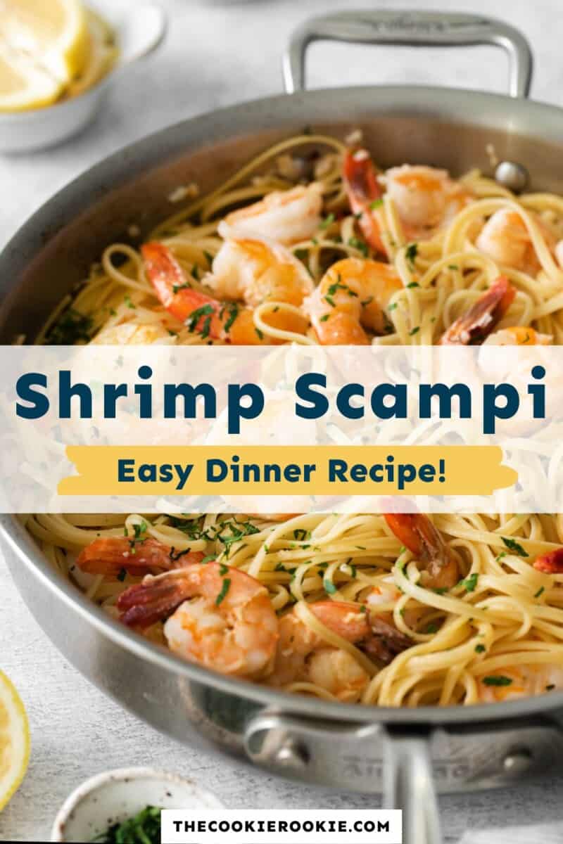 Shrimp scampi easy dinner recipe.