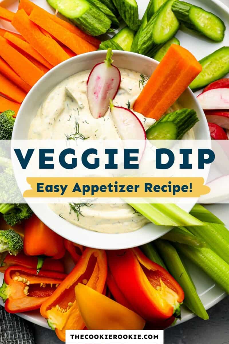 Veggie dip easy appetizer recipe.