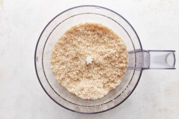 Brown sugar in a food processor.