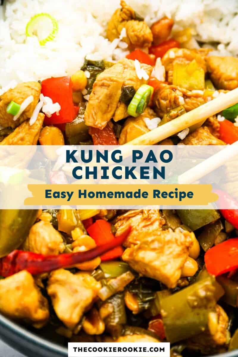 Homemade Kung Pao chicken recipe.