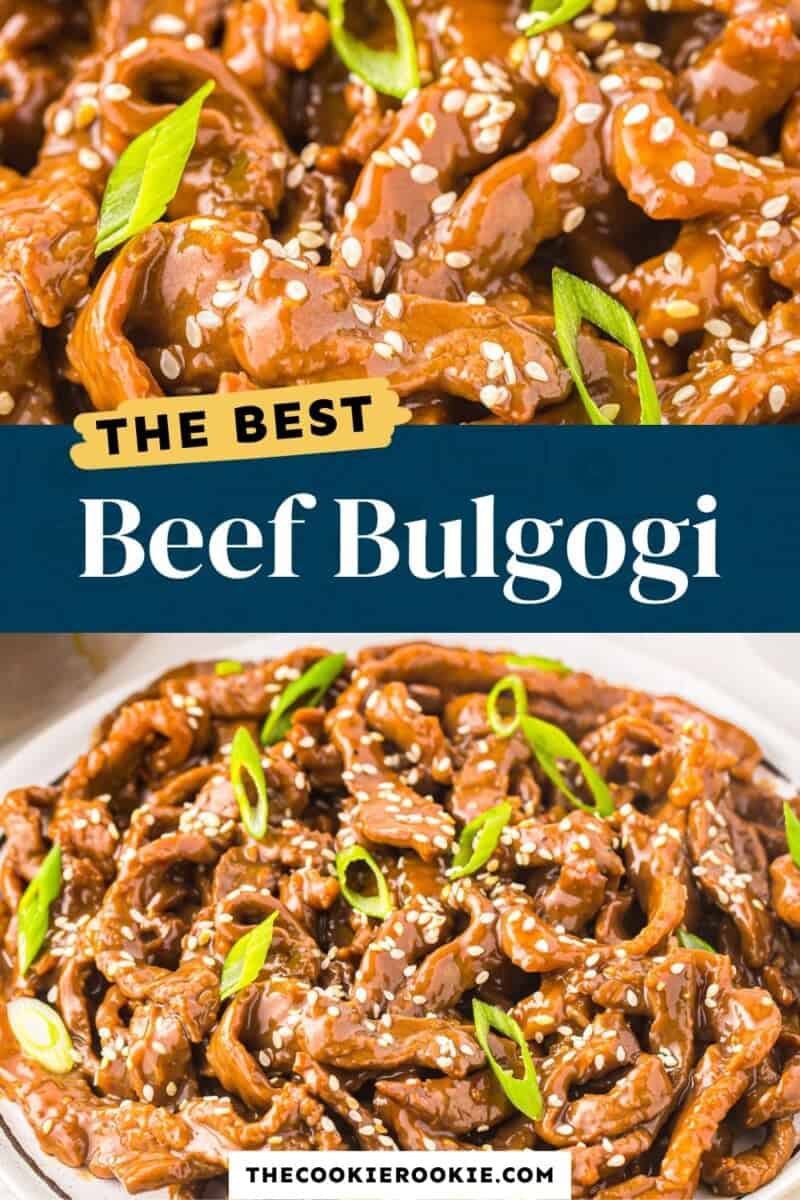 The best beef bulgogi with sesame seeds.
