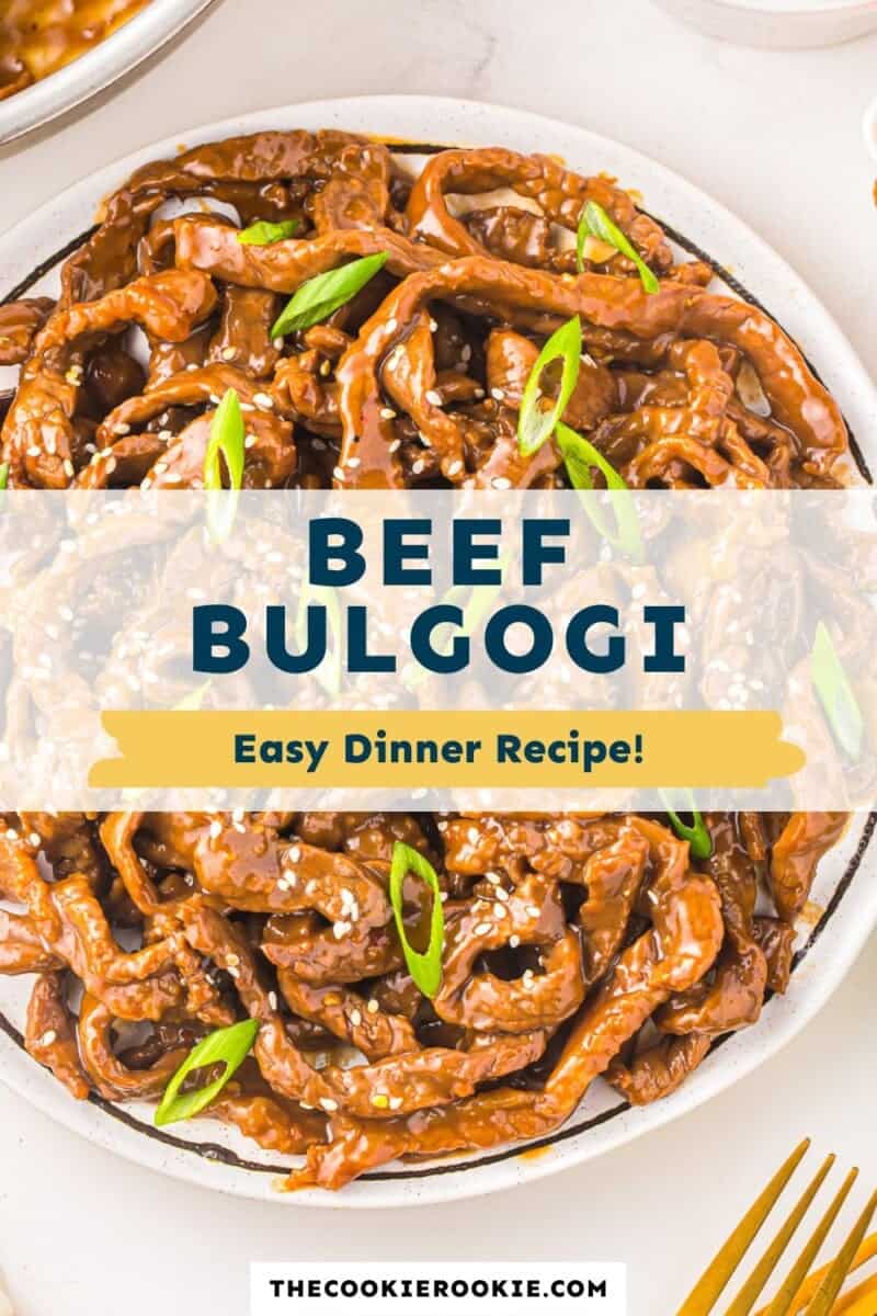 Beef bulgogi easy dinner recipe.