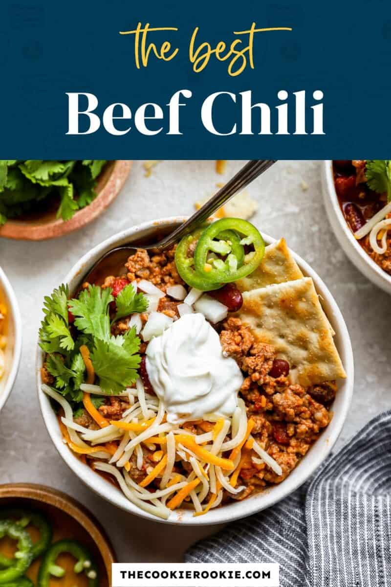 The best beef chili.