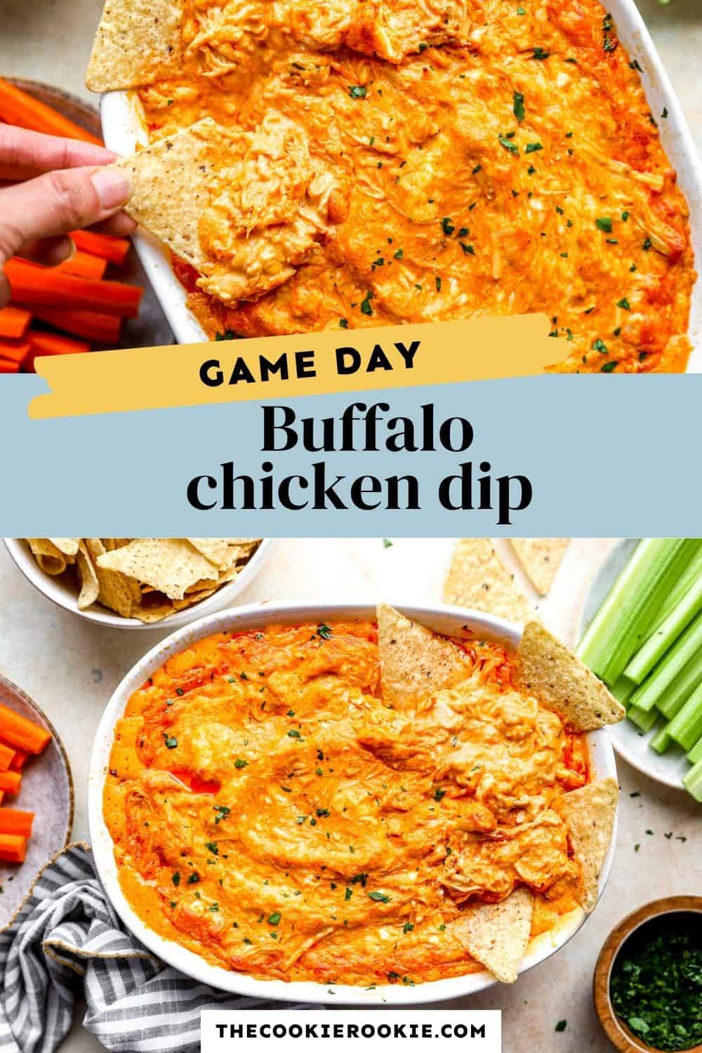 Buffalo chicken dip pin image