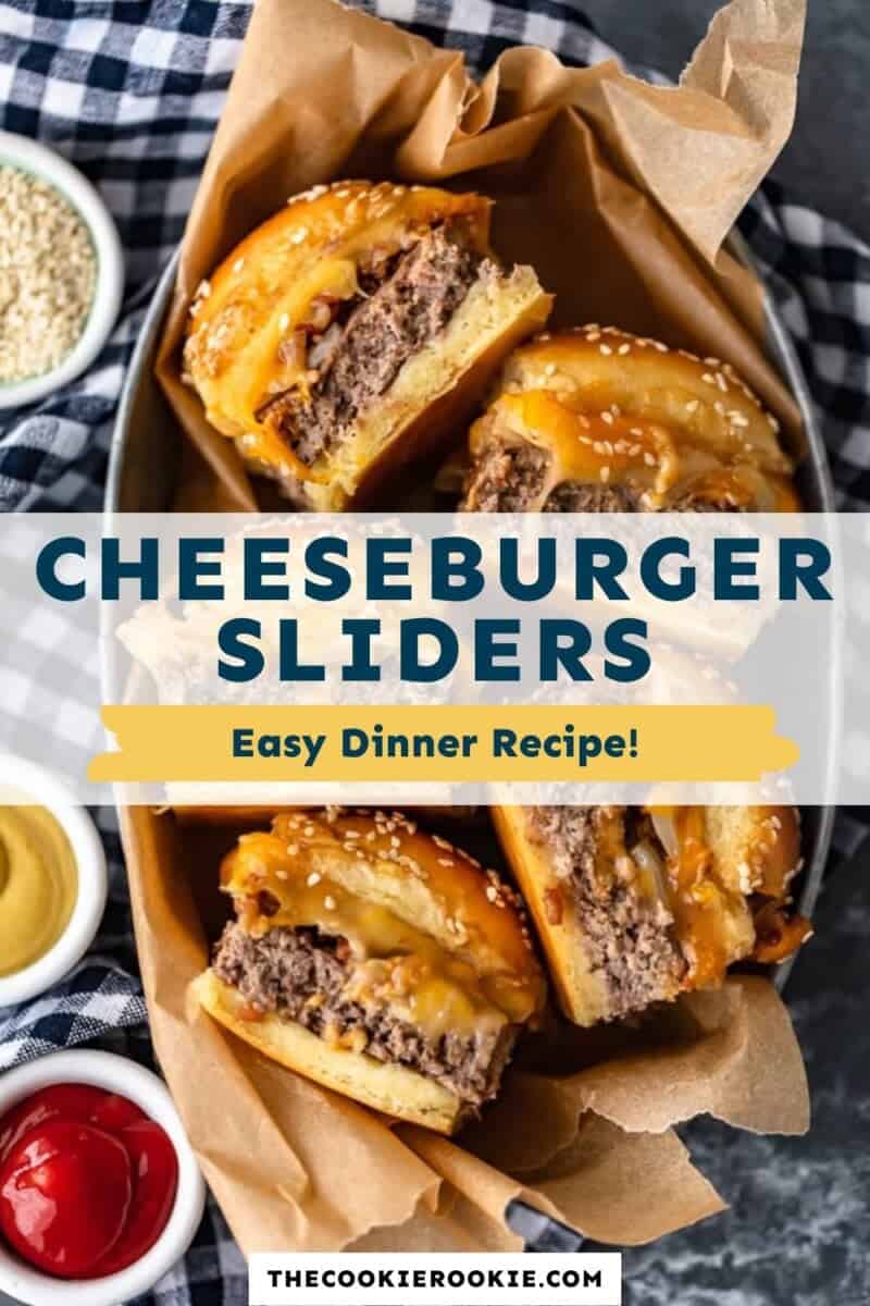 Cheeseburger sliders easy dinner recipes.