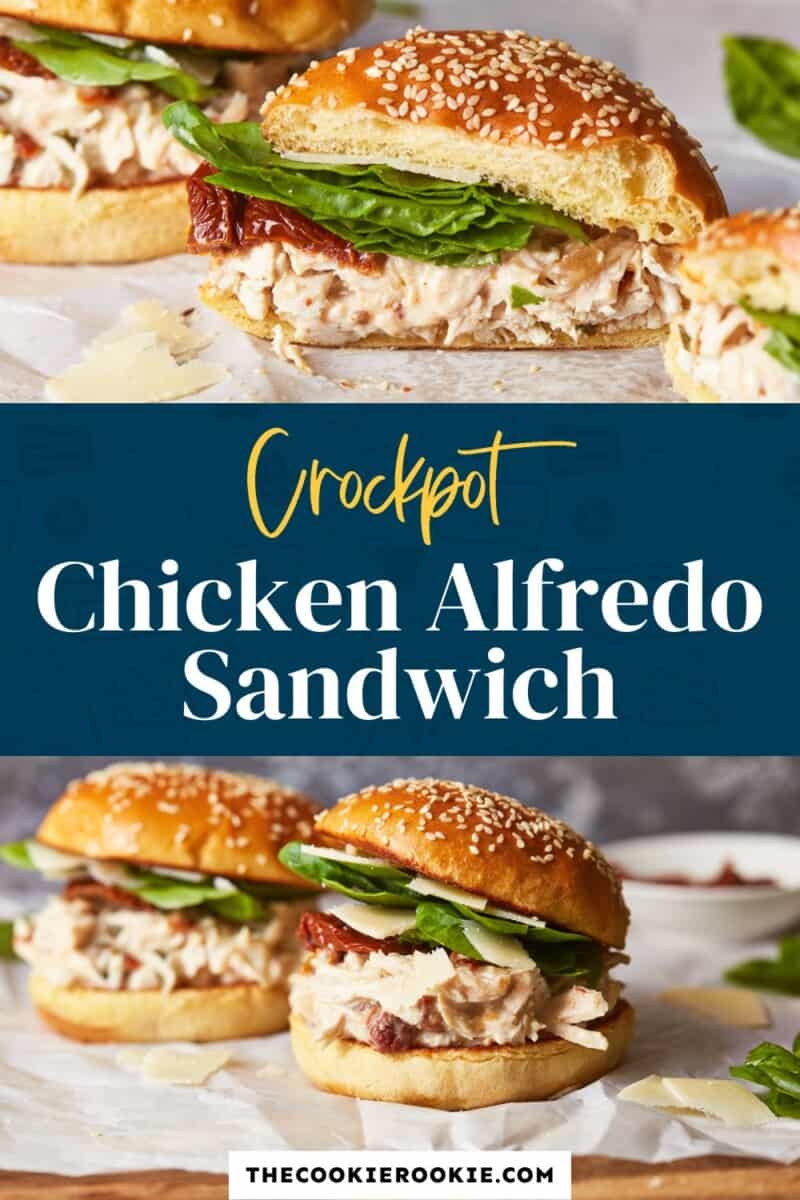 Chicken Alfredo Sandwich  Crockpot Recipe  - 98