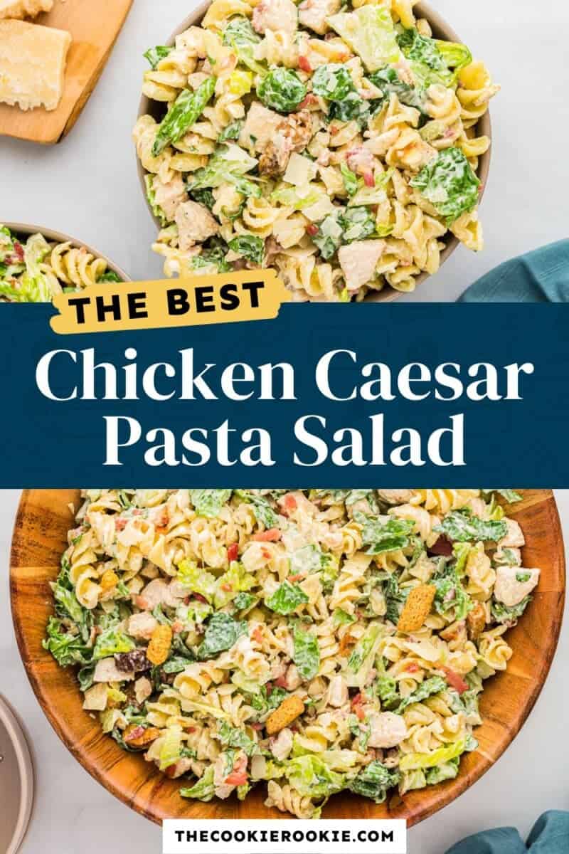 The best chicken caesar pasta salad.